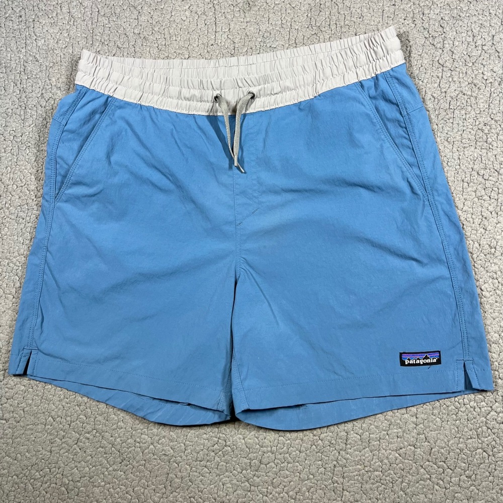 Patagonia Baggies Shorts Mens L 6.5 Inch Inseam Blue Outdoor Hiking